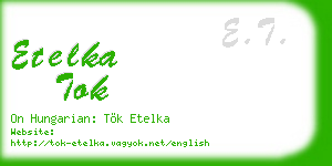 etelka tok business card
